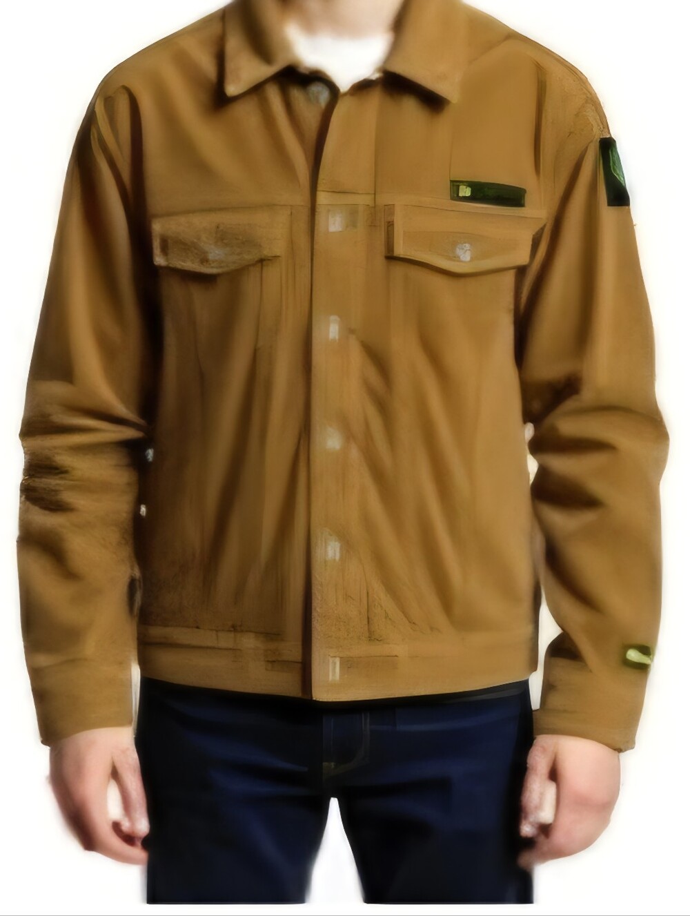John Deere Kids Tan Corduroy Jacket with Green Logo